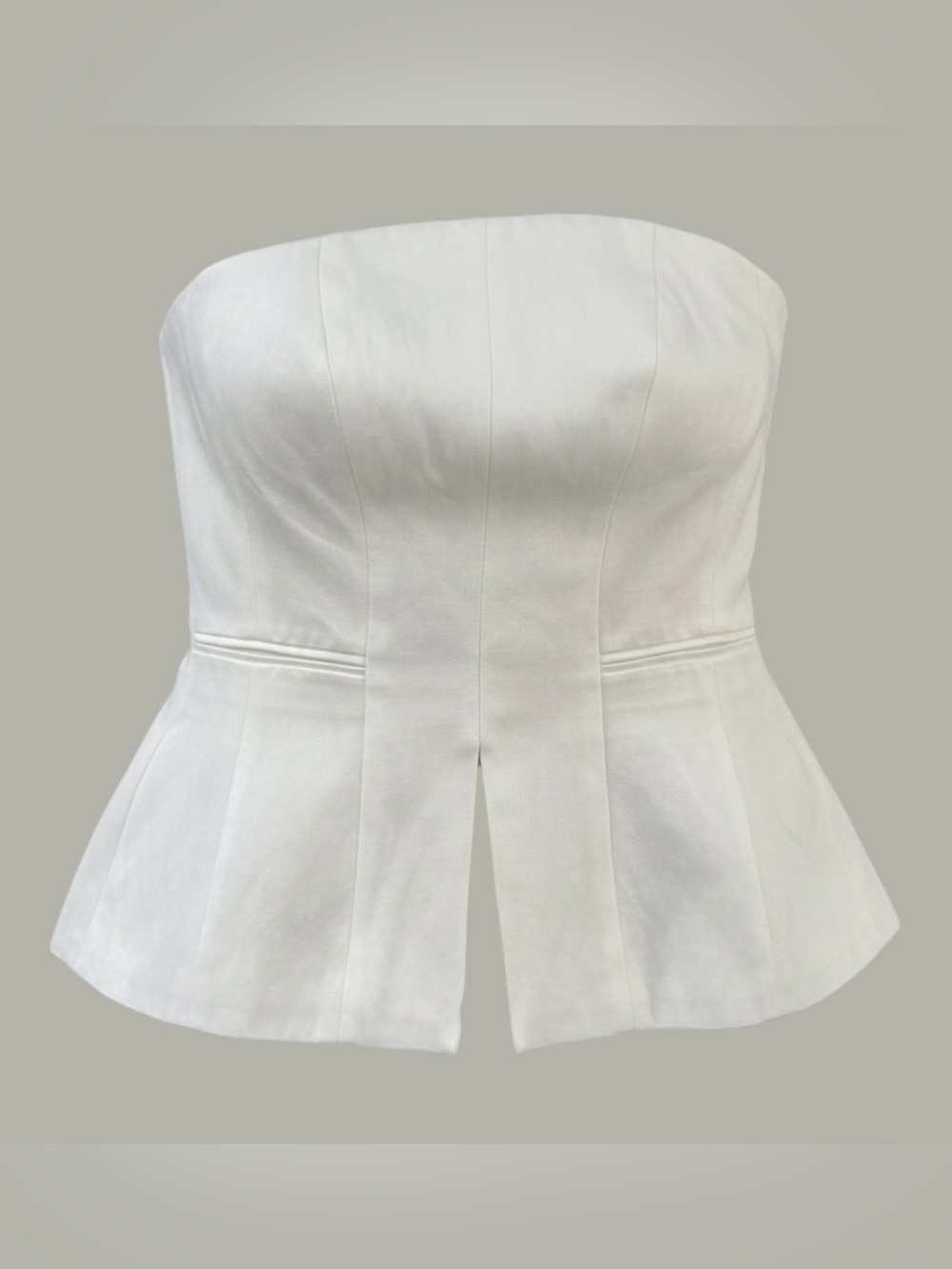 NWT ALLSAINTS BONNIE TAILORED LINEN BLEND BODICE